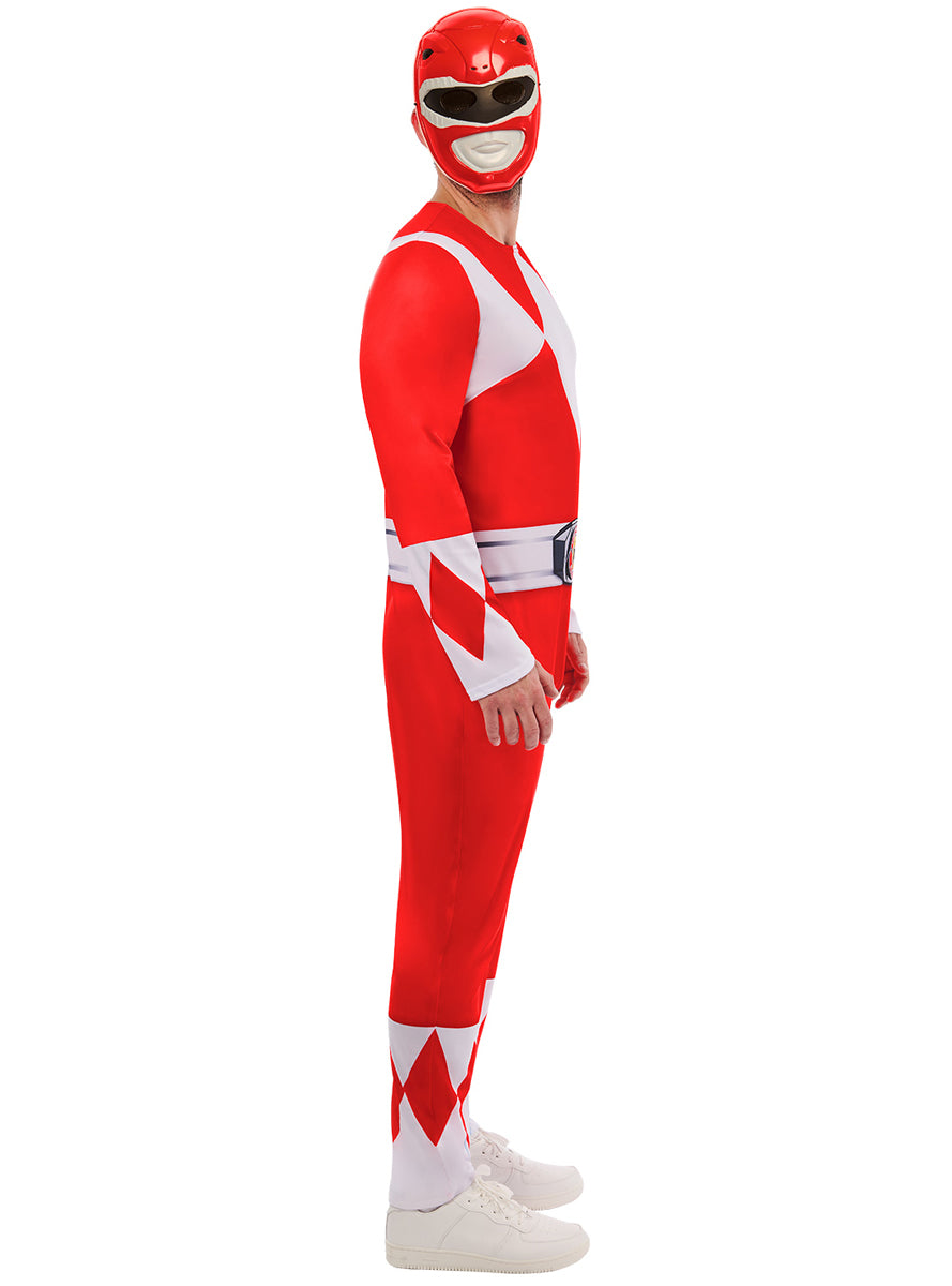 Red Power Ranger Mens Costume | Red Ranger Costume For Men