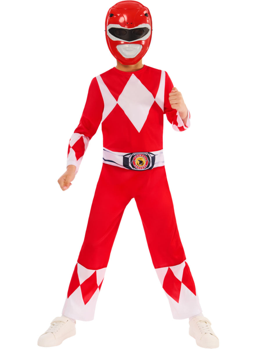 Power Rangers Boys Classic Red Ranger Costume - Alternative Image