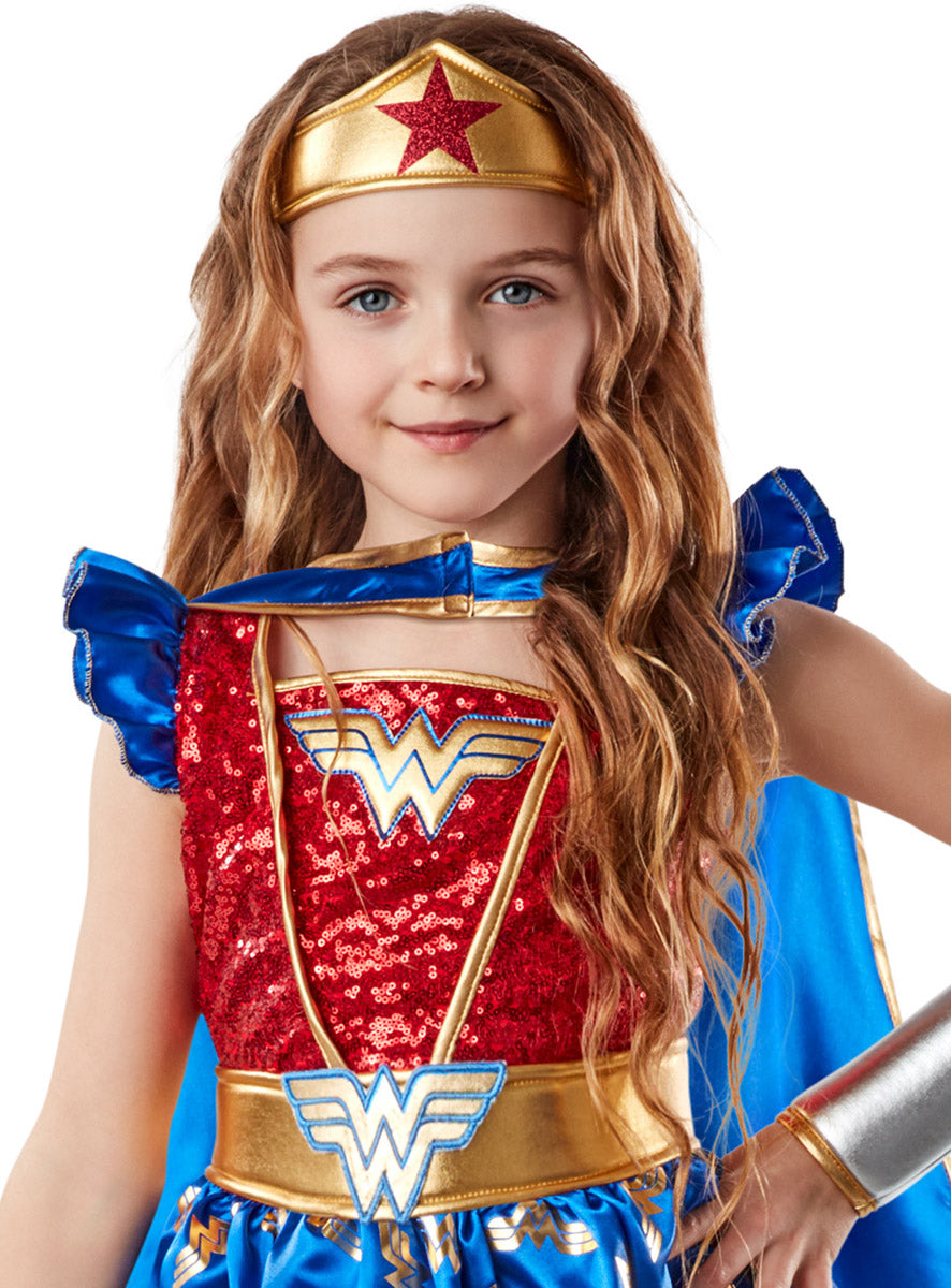 DC Comics Wonder Woman Costume Girls Superhero Costume DC Comics Wonder Woman Costume Girls Superhero Costume