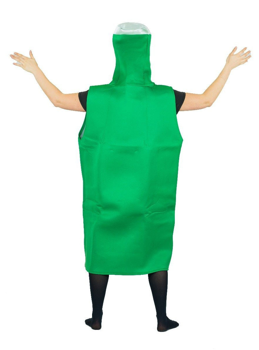 Premium Green Lager Beer Novelty Adults Costume - Back Image