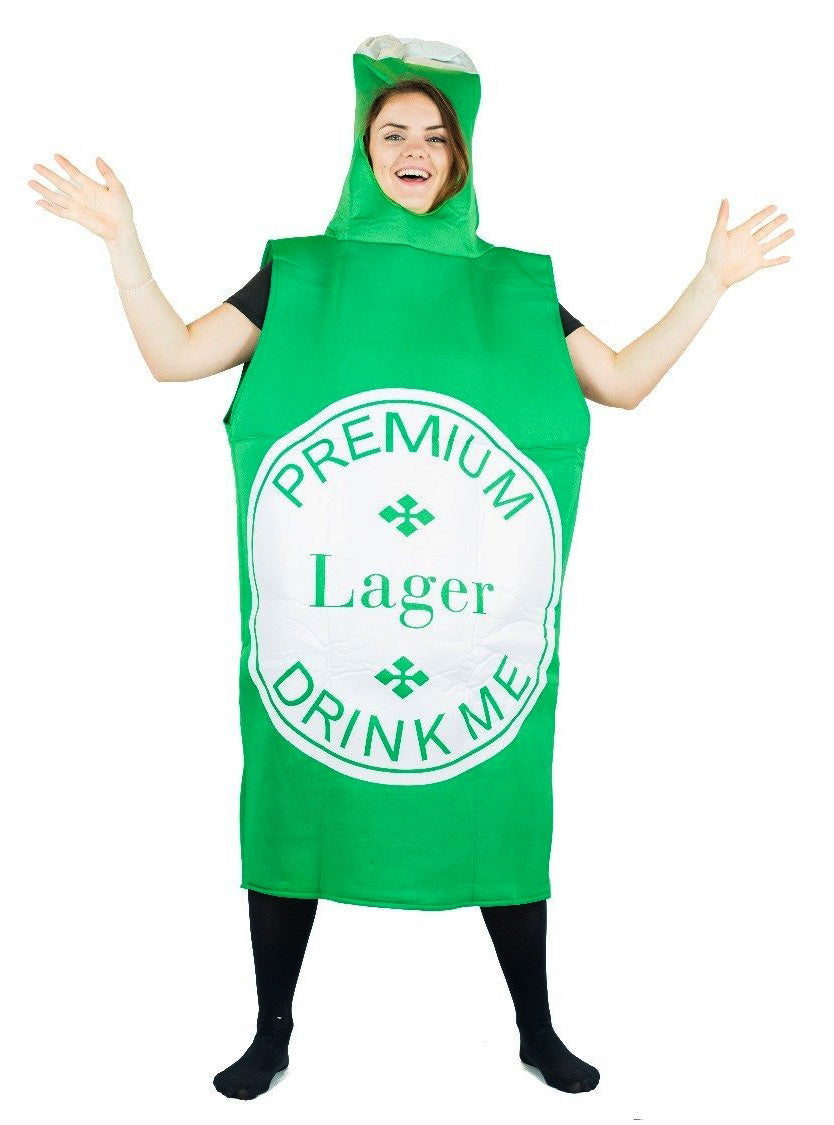 Premium Green Lager Beer Novelty Adults Costume - Main Image