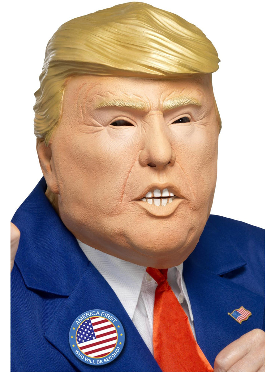 Adults Full Head President Trump Costume Mask - Main Image