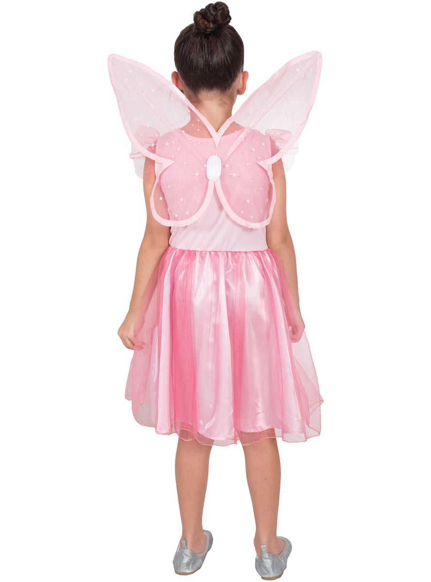 Girls Pink Fairy Costume