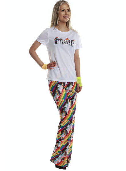 Plus Size Womens Rainbow Pride Costume Top - Main Image