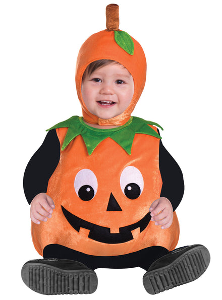 Orange Pumpkin Toddlers Halloween Costume - Main Image