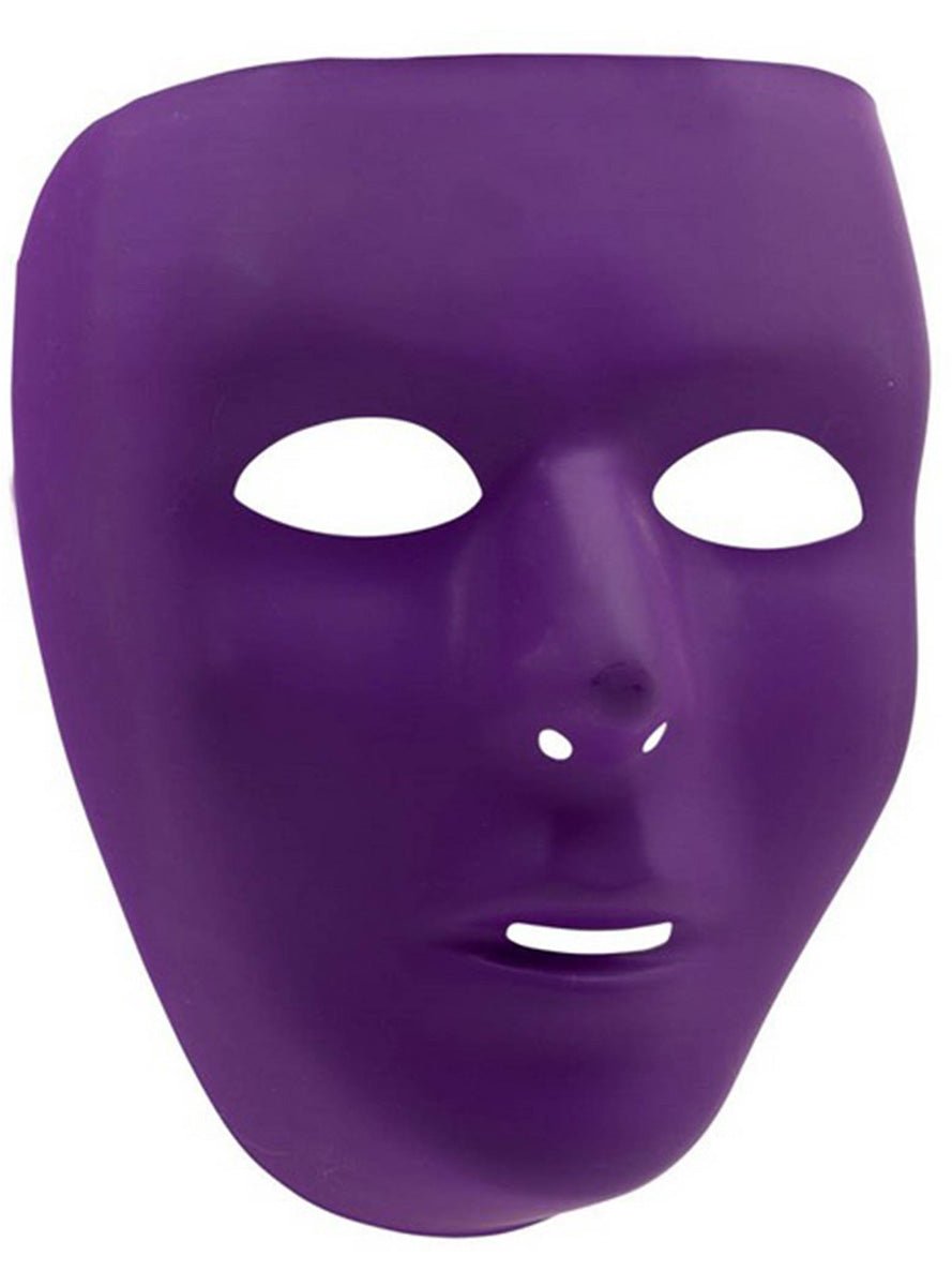 Purple Blank Face Mask