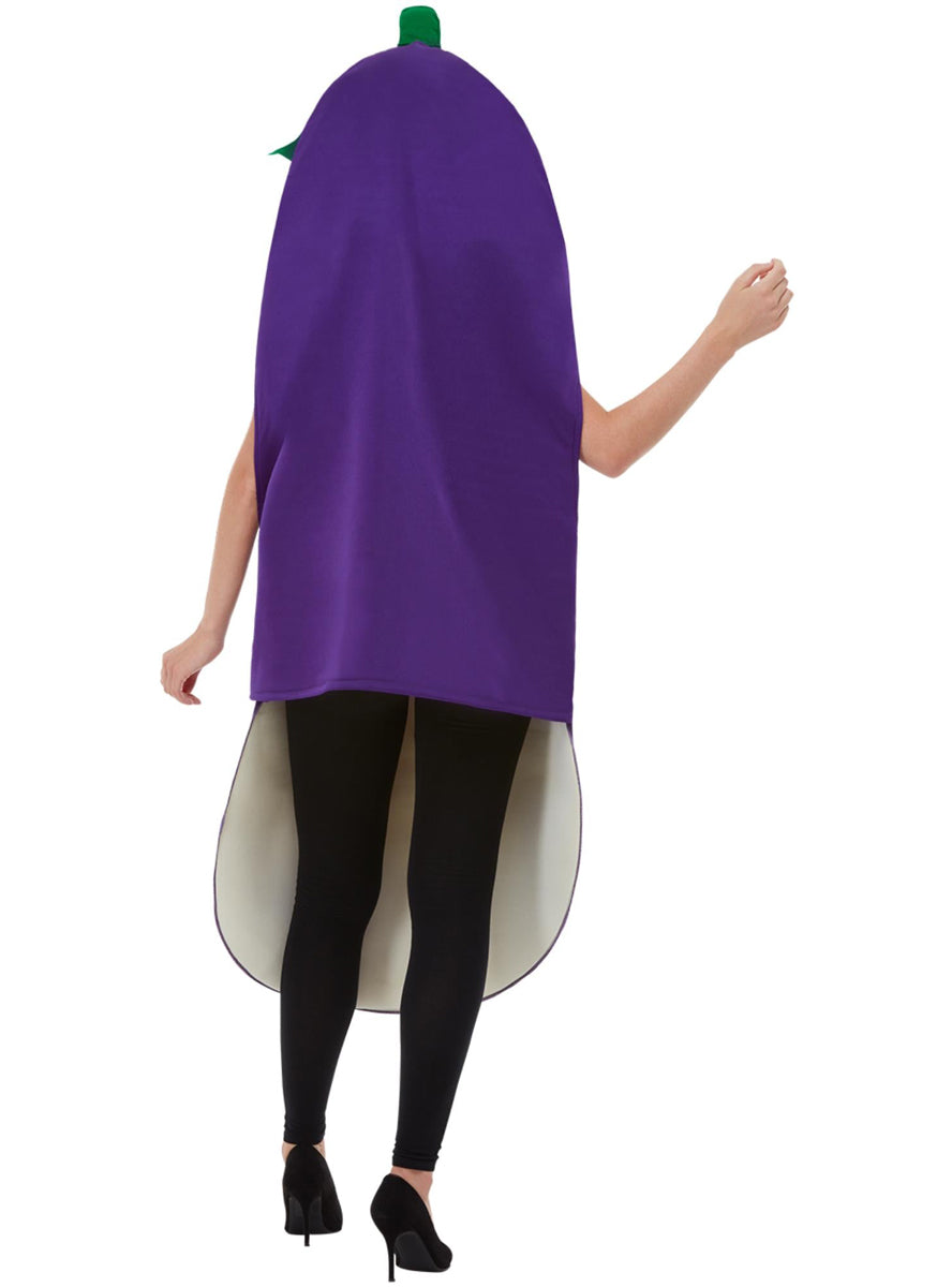 Mens funny veggie eggplant costume - Back image