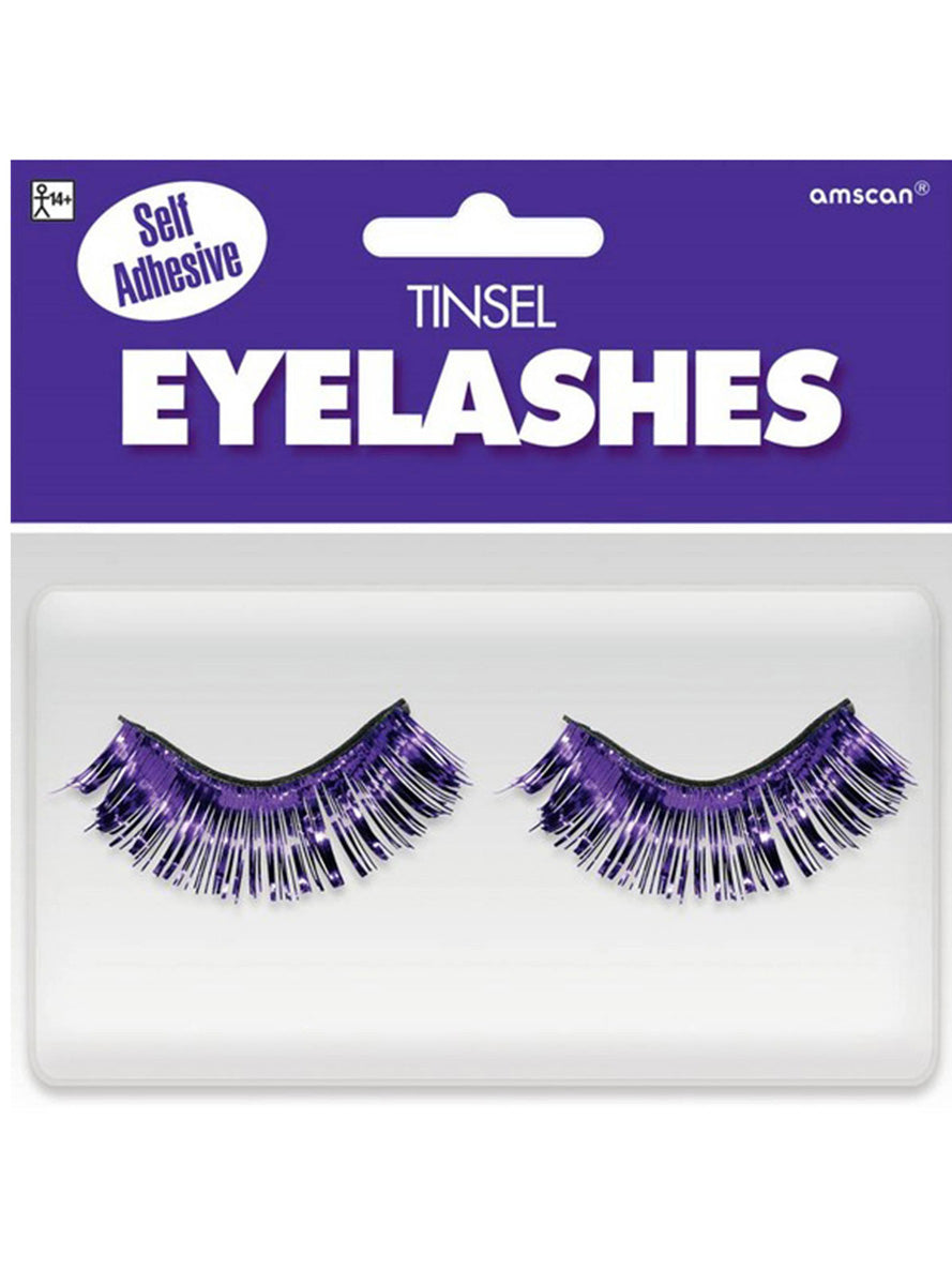 Purple Tinsel Fake Eyelashes