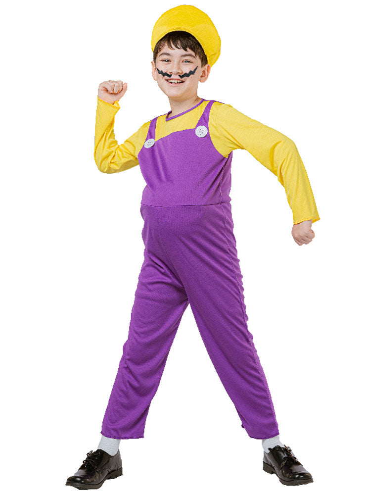 Main Image of Yellow and Purple Boys Plumber Costume