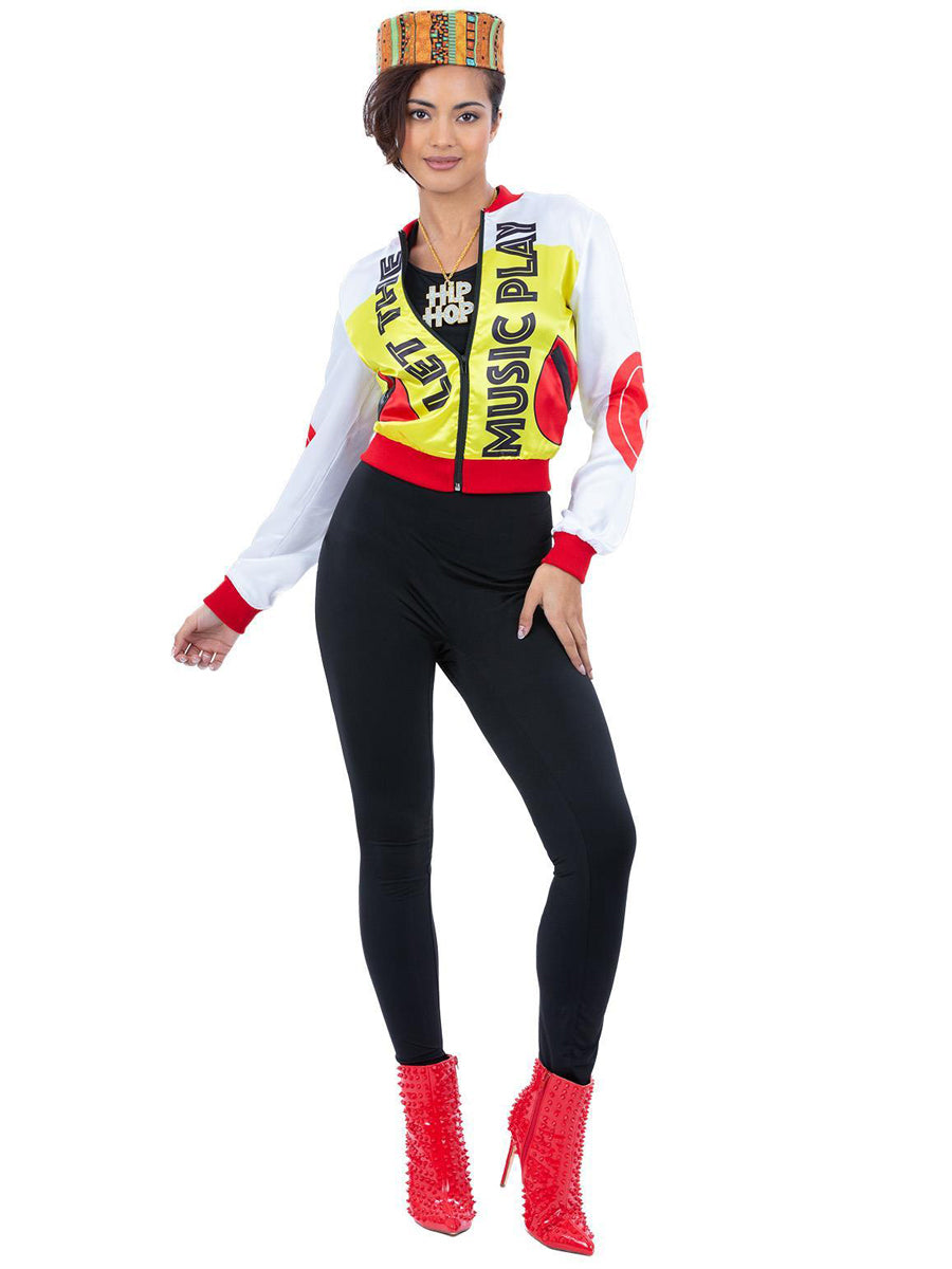 Womens 80s hip hop salt n pepa costume - Main image