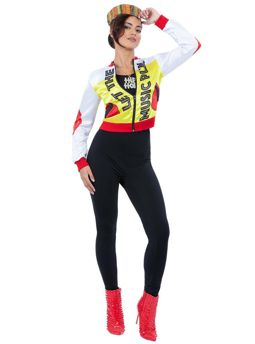 Womens 80s hip hop salt n pepa costume - Alternative image