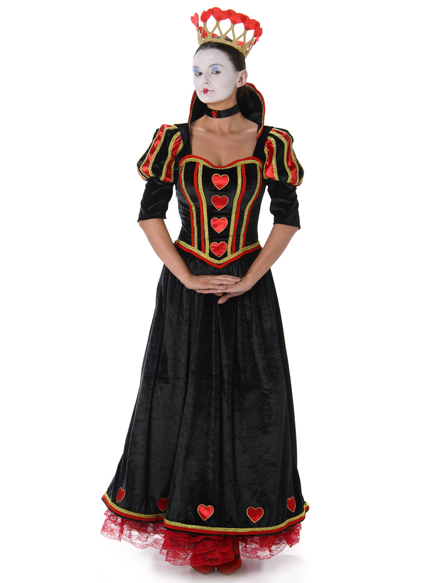 Red Queen of Hearts Plus Size Womens Alice In Wonderland costume - Main Image