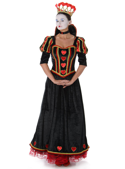 Red Queen of Hearts Plus Size Womens Alice In Wonderland costume - Main Image