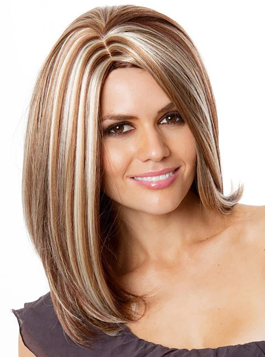 Rachel Chunky Blonde Highlighted Wig