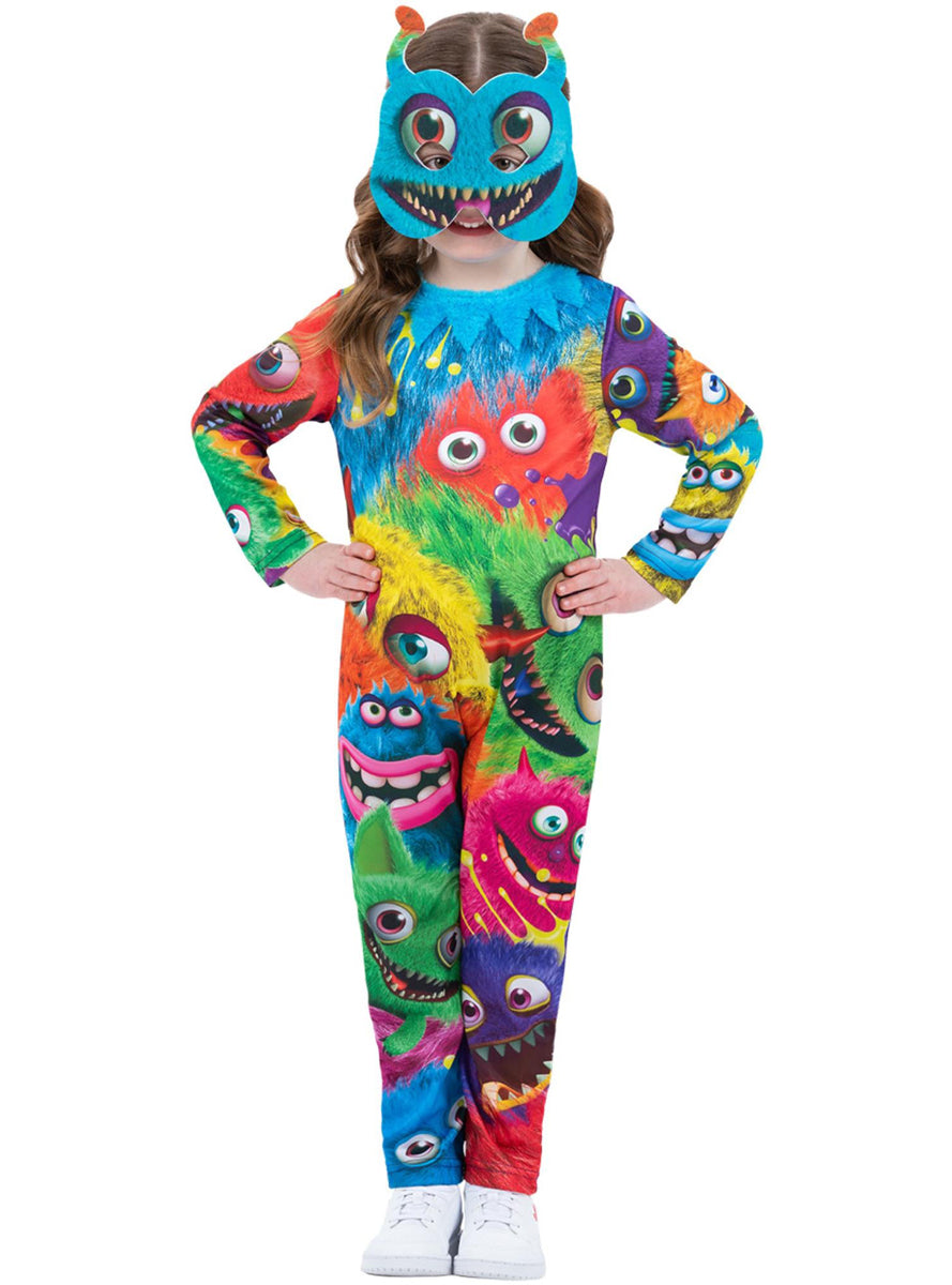 Toddler Rainbow Monster Costume - Alternate Image