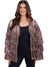Womens Rainbow Tinsel Festival Costume Jacket - Main Image