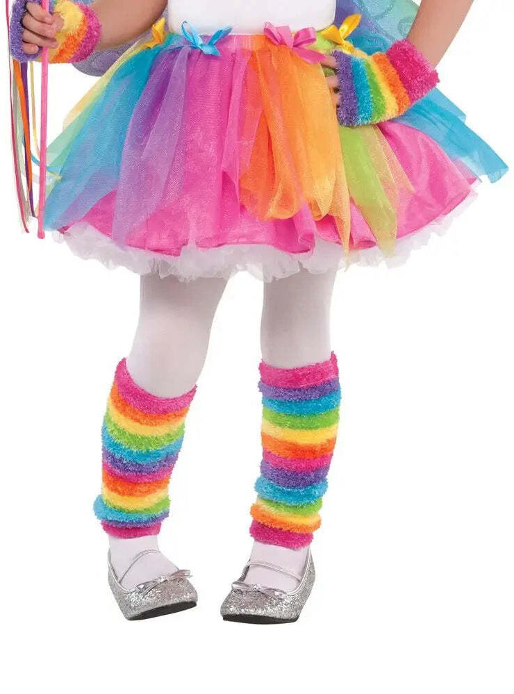 Girls Fluffy Rainbow Fairy Skirt
