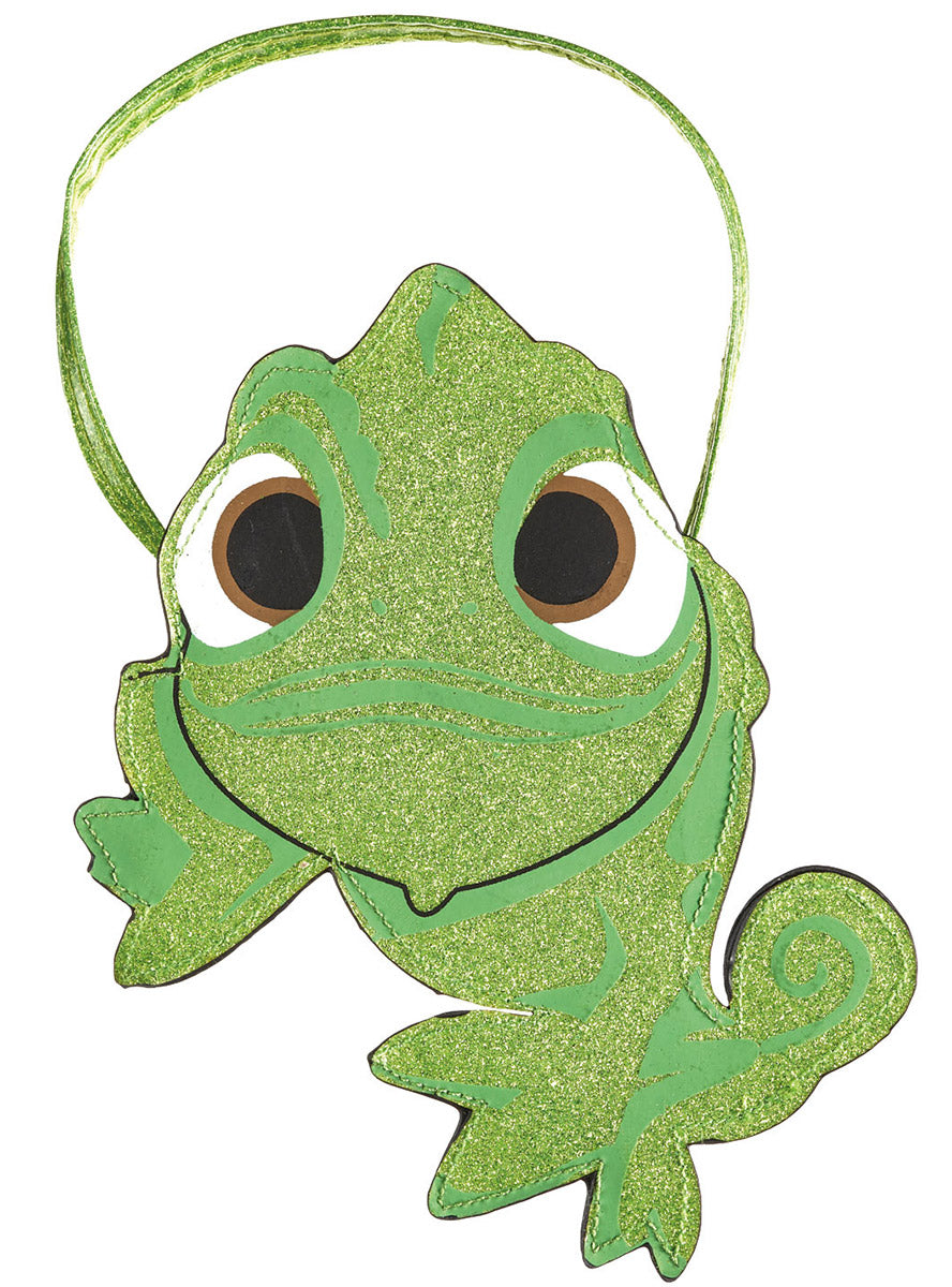 Pascal Girls Green Glitter Disney Rapunzel Costume Bag - Main Image