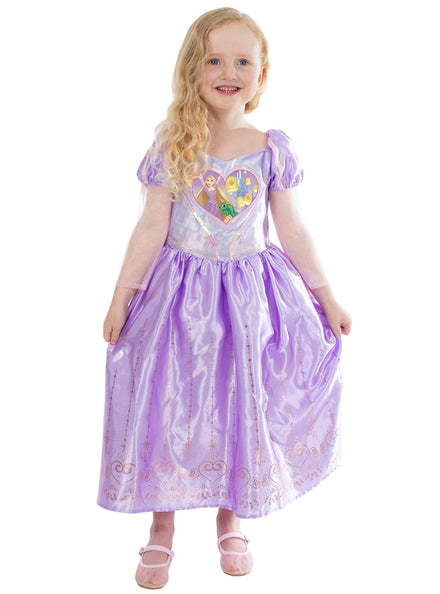 Rapunzel Girls Loveheart Disney Princess Costume - Main Image