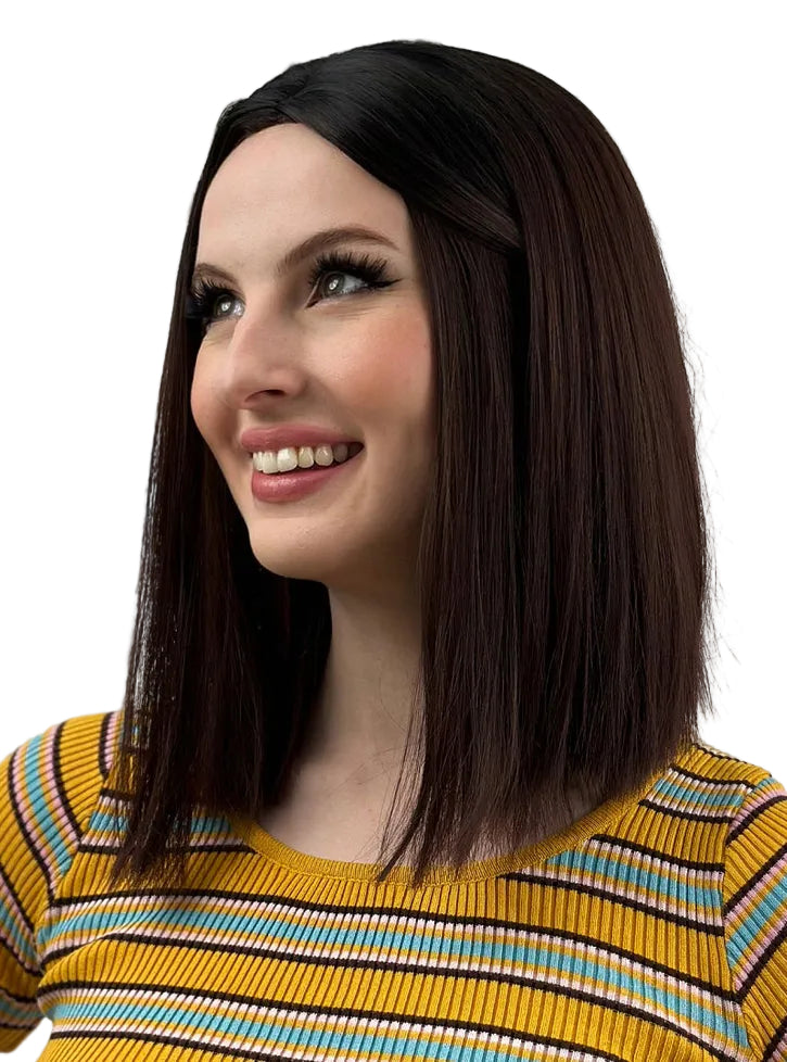 Raya Womens Ombre Burgundy Heat Resistant Bob Wig - Alternative Image 2