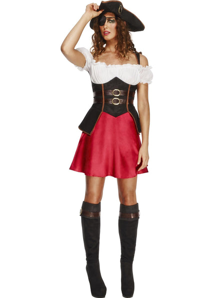 womens sexy pirate wench costume - Main image