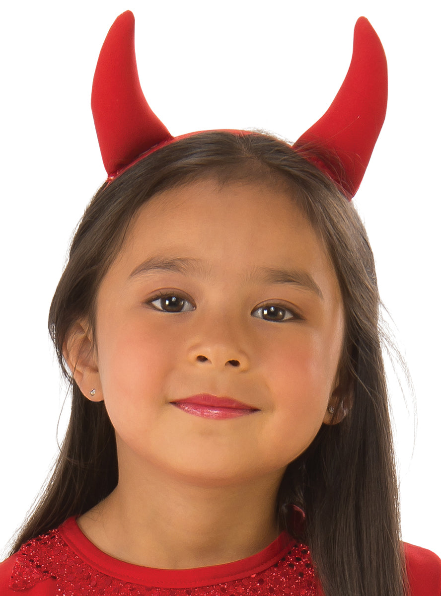 Red Devil Classic Girls Halloween Costume - Headband Image