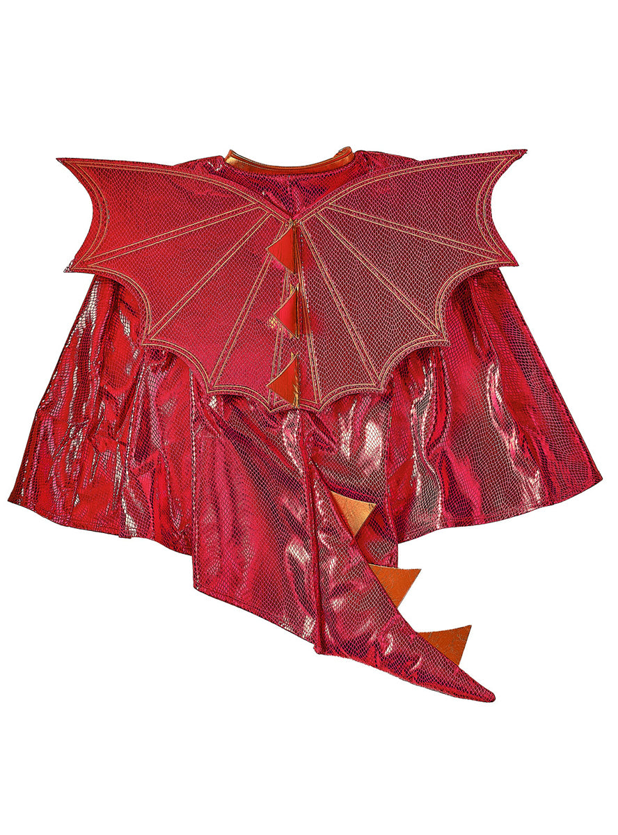 Red Dragon Deluxe Boys Halloween Costume Cape - Main Image