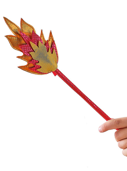 Red Flame Kids Dragon Costume Wand - Main Image