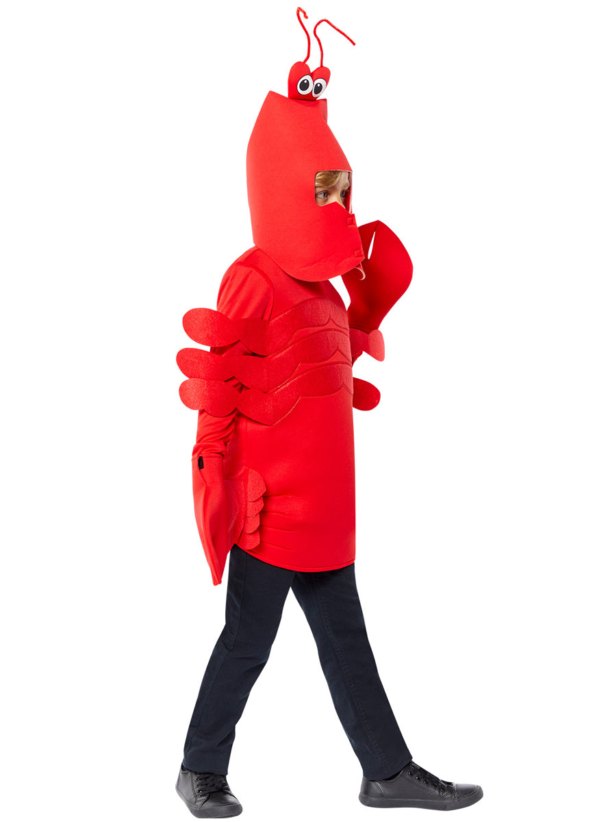 Boys Red Lobster Sea Creature Costume - Side Image