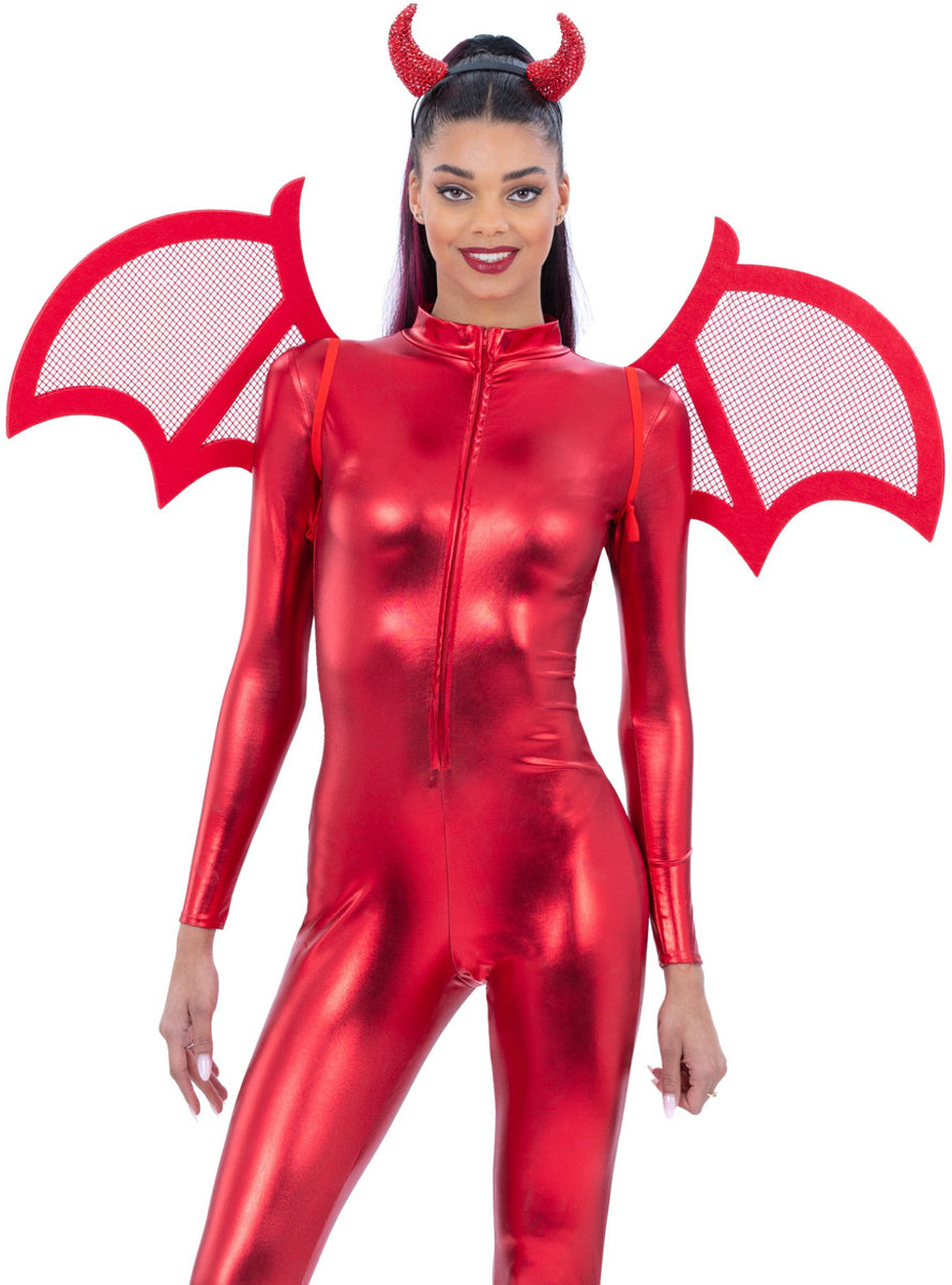 Red Devil Costume Wings - Main Image