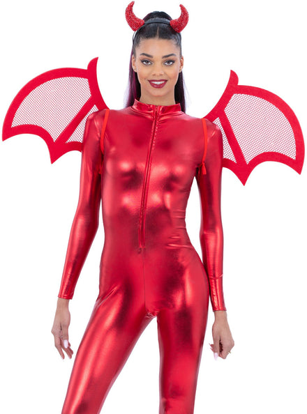 Red Devil Costume Wings - Main Image