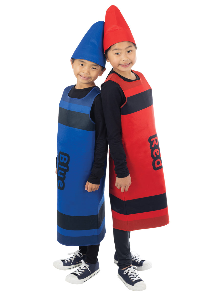 Red Crayon Kids Book Week Tabard Costume - Group Image
