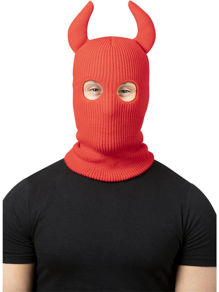 Red Devil Adults Ski Mask Balaclava Halloween Mask - Main Image