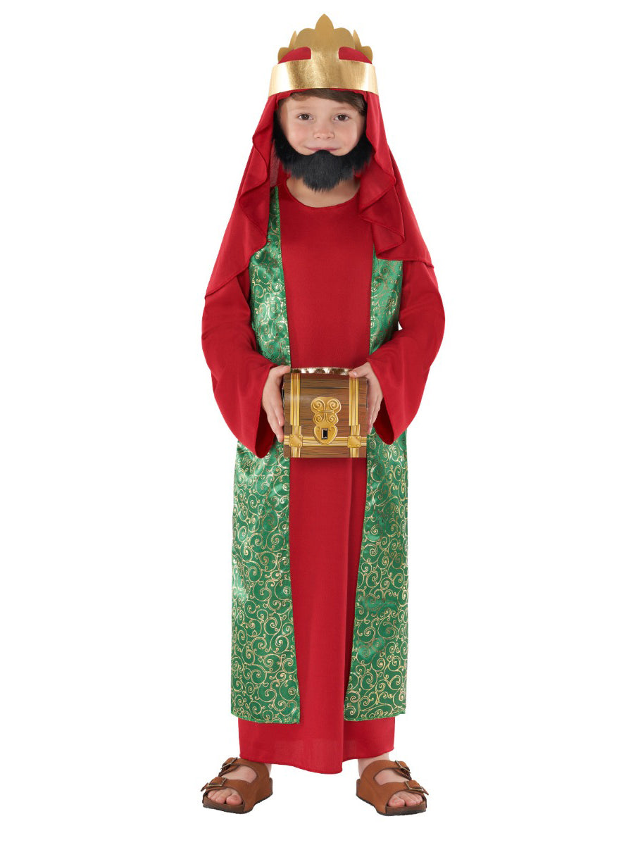 Boys Red Nativity King Biblical Christmas Costume Alternative Image