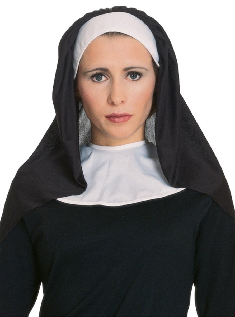 Religious Nun Black and White Costume Habit - Main Image