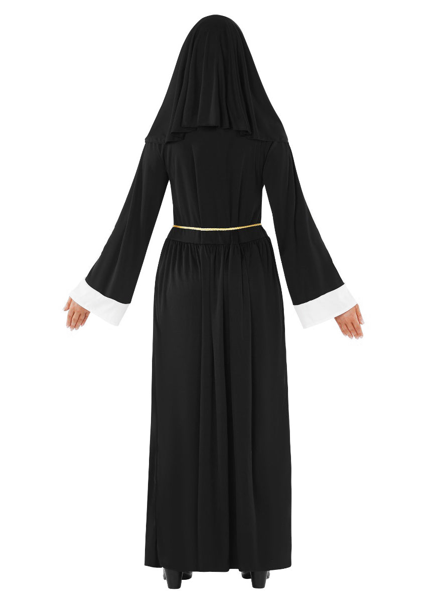 Plus Size Deluxe Nun Womens Costume - Back Image