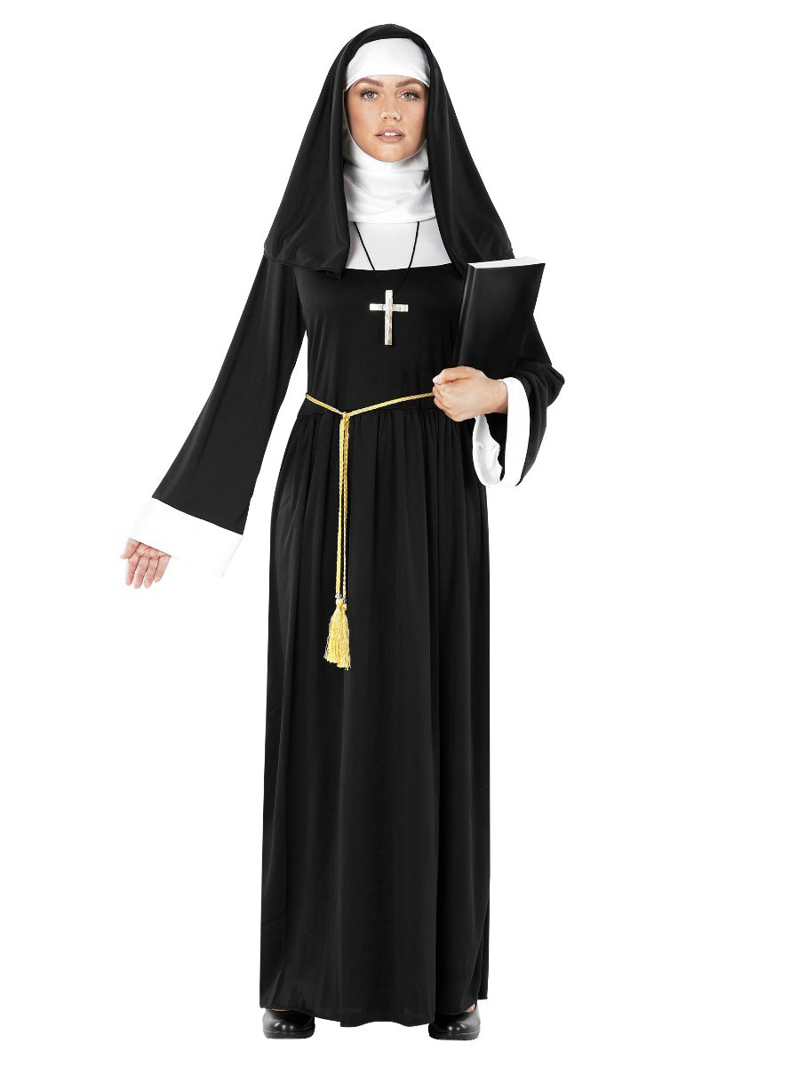 Plus Size Deluxe Nun Womens Costume - Main Image