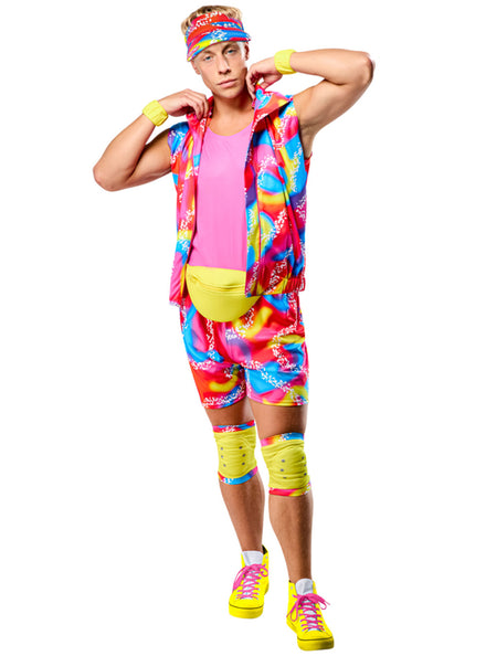 Barbie Movie Mens 80s Rollersketing Ken Costume - Main Image