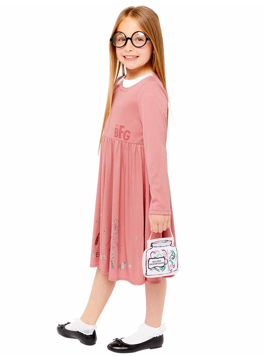 The BFG Girls Classic Sophie Roald Dahl Book Week Costume - Side Image
