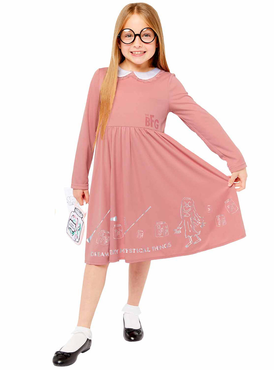 The BFG Girls Classic Sophie Roald Dahl Book Week Costume - Main Image