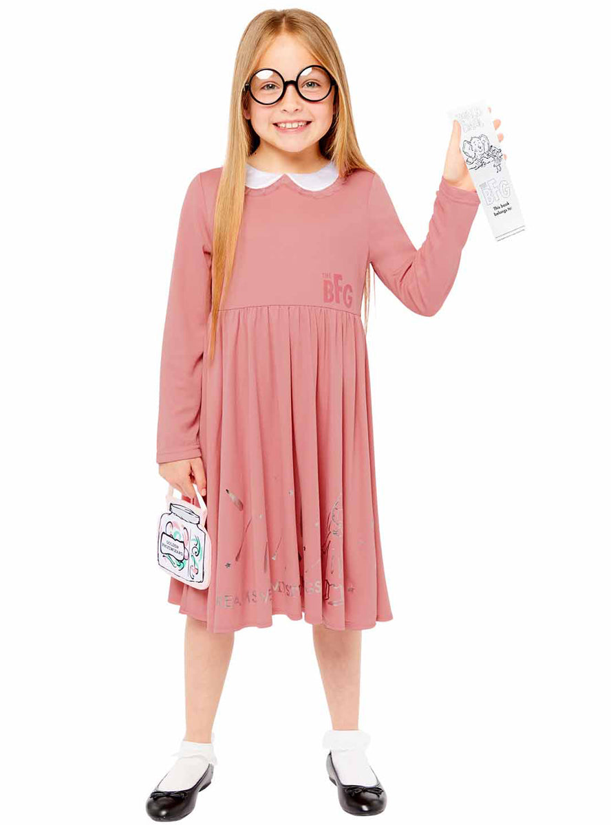 The BFG Girls Classic Sophie Roald Dahl Book Week Costume - Alternative Image