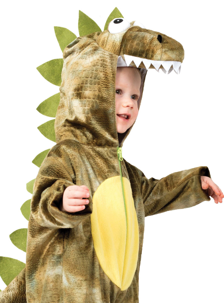 Green Boys Roarin Rex Dinosaur Costume - Close Image 1