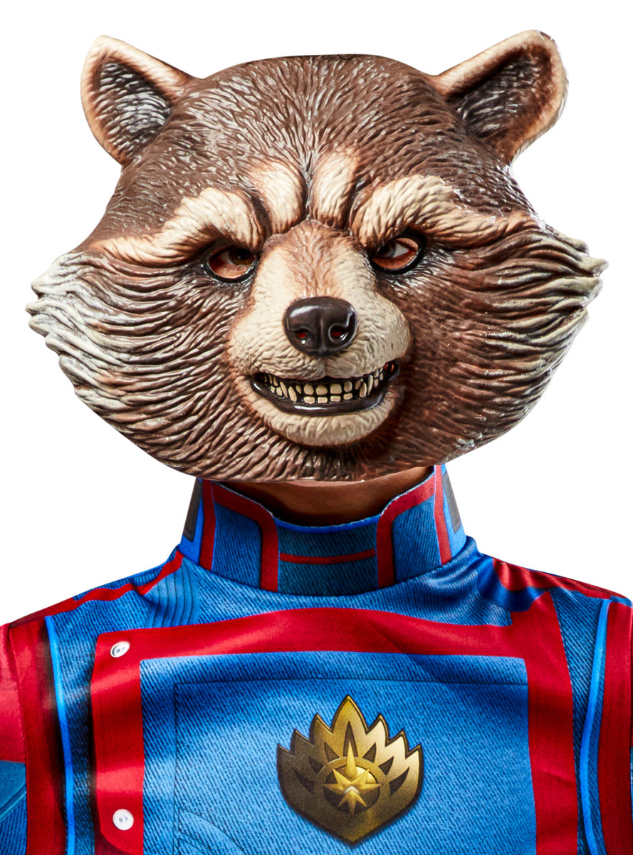 Guardians Of The Galaxy Kids Rocket Raccoon Molded Costume Mask - Main Image