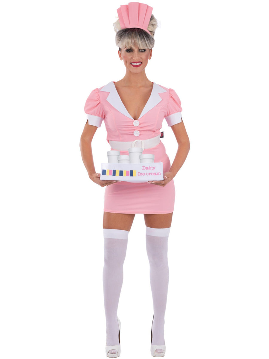 Plus Size Sexy Usherette Womens Rocky Horror Costume - Main Image