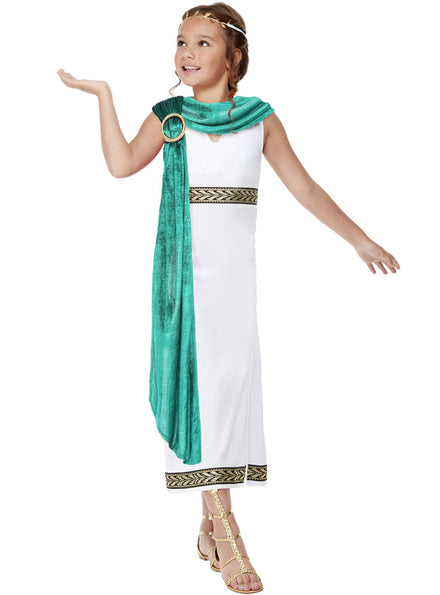 Girls ancient roman toga costume - Main image