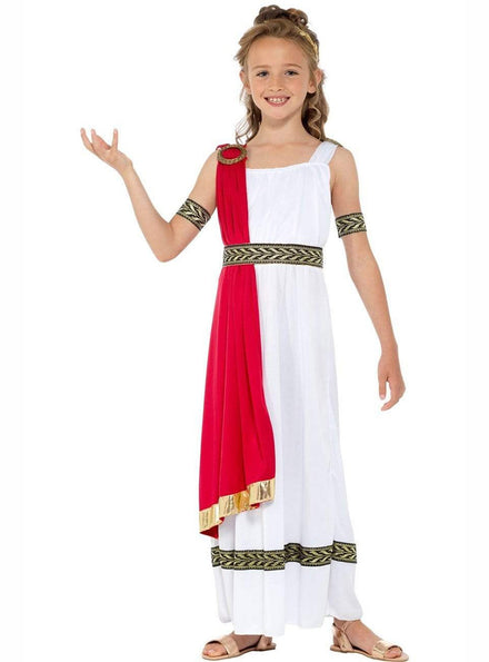 Image of Roman Empress Girls Toga Costume - Main Image