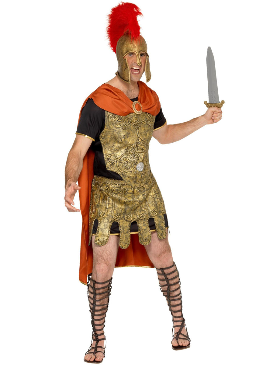 Mens roman warrior soldier costume - alternative image
