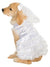 Dog White Ruffled Bride Wedding Dress Costume - Main Image