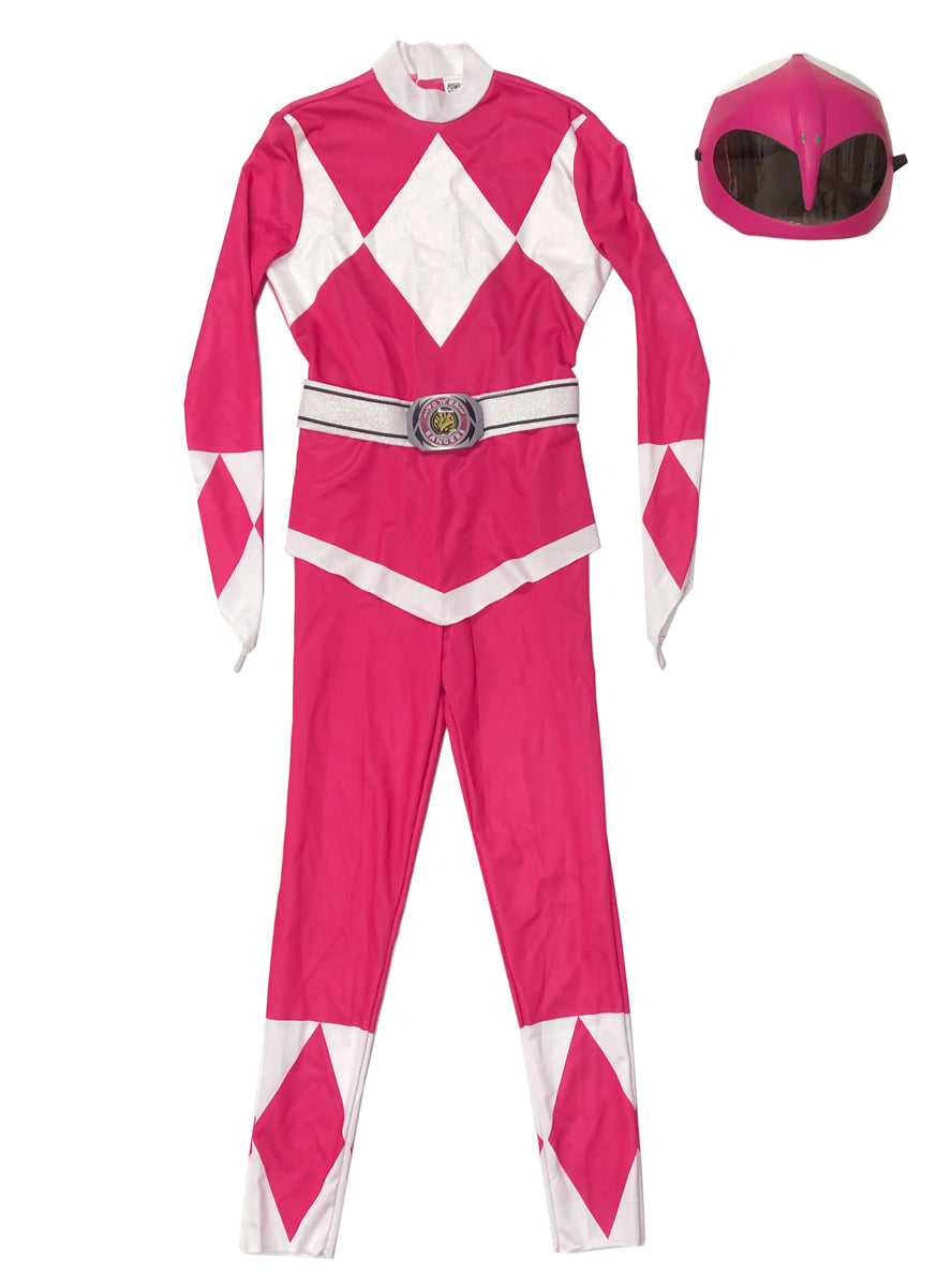Sr 14 Disg 67333 Pink Power Ranger Womens Superhero Fancy Dress Costume Main Image 1200