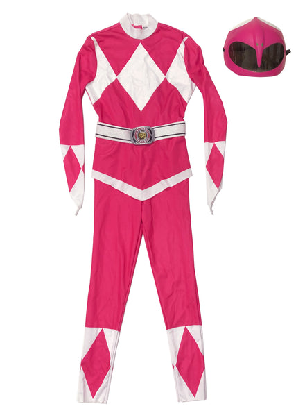 Sr 14 Disg 67333 Pink Power Ranger Womens Superhero Fancy Dress Costume Main Image 1200